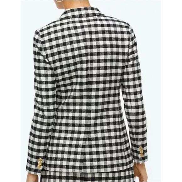 J. Crew Wool Blend One Button Blazer - Buffalo Plaid 2 - Picture 2 of 8